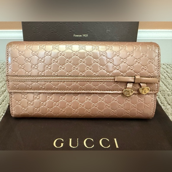 Gucci COA Micro GG Gucciisma Candy Shine Wallet - Picture 1 of 16